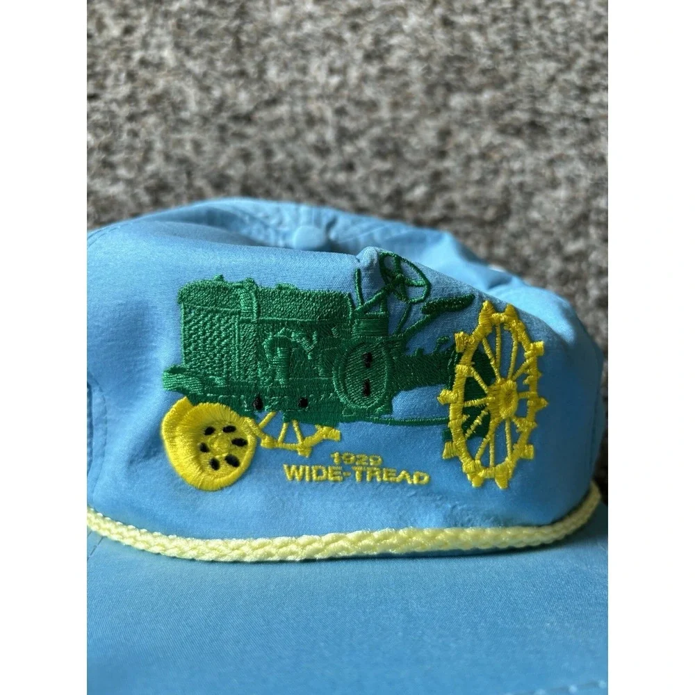 Vtg K‎ Products John Deere 1929 Wide Tread Tractors SnapBack Hat Cap USA Expo IV